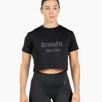 חולצת Velites HOLO Crop  - מהדורת CrossFit - שחור