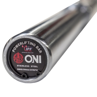 מוט פאוורליפטינג תחרותי ONI STAINLESS IPF APPROVED