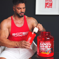 אבקת חלבון בטעם שוקולד - Scitec Nutrition - 100% Whey