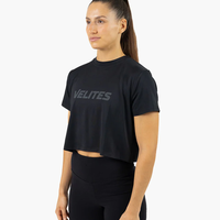 חולצת Velites HOLO Crop שחורה