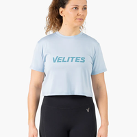 חולצת Velites HOLO Crop תכלת