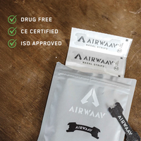 AIRWAAV Nasal Strips מדבקות אף לנשימה טובה יותר