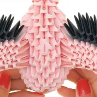 אוריגמי 3D - פלמינגו