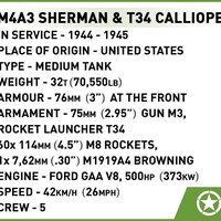שרמן M4A3 משגר רקטות T34 קליופה - מהדורה מיוחדת