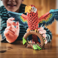 אוריגמי 3D - תוכי