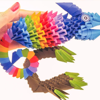 אוריגמי 3D - זיקית
