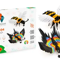 אוריגמי 3D - דבורה ופרפר