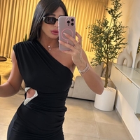 שמלת מיני שילוב אביזר