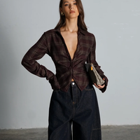 חולצת סאנסה- משובצת