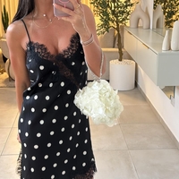 שמלה איסמטרית שילוב תחרה