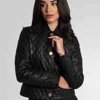 ג׳קט עור ריבועים