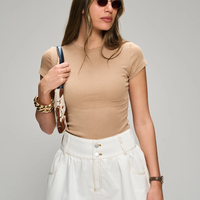 חצאית לולו- ג׳ינס לבן