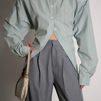 חולצת סילברה משובצת ירוק בהיר