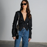 חולצת סאנסה - שחור