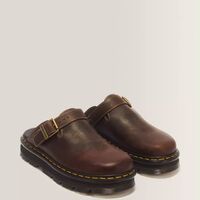 Zebzag mule- dark brown