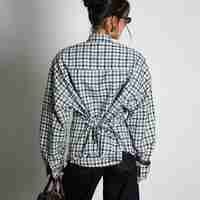 חולצת סילברה משובצת