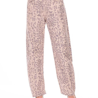 מכנס ג׳ינס הדפס מנומר