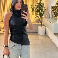 חולצה דמוי עור 9093 GALITA