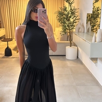 אוברול ליטל שקוף ברגלים