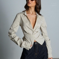 חולצת סאנסה - בז