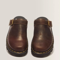 Zebzag mule- dark brown