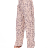 מכנס ג׳ינס הדפס מנומר