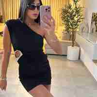 שמלת מיני שילוב אביזר