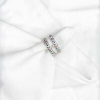 טבעת כסף עיניים תכלת