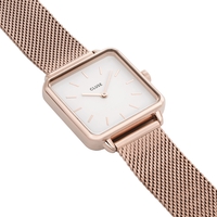 LA Garconne rose gold mesh white