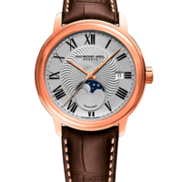 שעון Raymond Weil Maestro Moon Phase Automatic Brown Leather