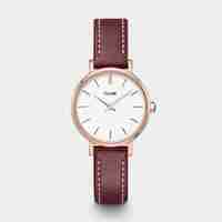  CW10504 Boho Chic Petite Leather Dark Red, Rose Gold Colour