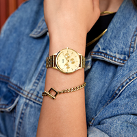 Minuit Multifunction Watch Steel, Full Gold colour CW10701