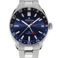שעון Alpina Alpiner Quartz GMT Navy Blue/Bracelet