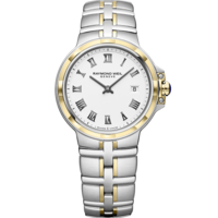 שעון Raymond Weil Parsifal Ladies Quartz Classic Two-Tone White Dial