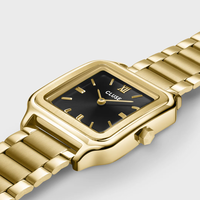 Gracieuse Watch Steel, Black, Gold Colour CW11906
