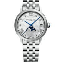 Maestro Ladies Automatic Moon phase Mother-of-Pearl Diamond Watch, 34mm 2139-ST-00965