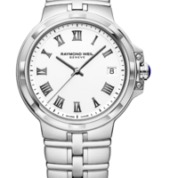 שעון Raymond Weil Parsifal Quartz Classic Silver White Dial Bracelet