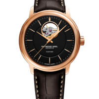 Maestro Men's Automatic Visible Balance Wheel Brown Leather Watch, 40mm 2227-PC5-20021