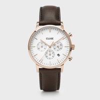 CW0101502002 Aravis Chrono Leather Brown, Rose Gold Colour