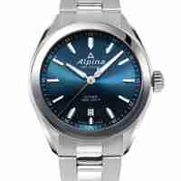 שעון Alpina Alpiner Quartz Blue Dial