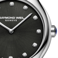 שעון Raymond Weil Noemia Ladies Quartz 12 Diamond Black
