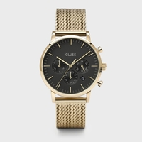  CW0101502010 Aravis Chrono Mesh Black, Gold Colour