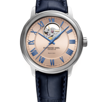 Maestro Men's Automatic Visible Balance Wheel Leather Watch, 40mm 2227-STC-00808