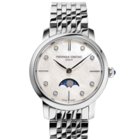 שעון Frederique Constant Slimeline Ladies Moonphase FC-206MPWD1S6B
