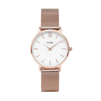 33 mm - CW0101203001  Minuit Mesh White, Rose Gold Colour