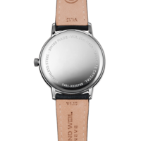 Toccata Men's Classic White Dial Quartz Watch, 39mm Stainless steel, black leather strap, white dial 5485-STC-00300