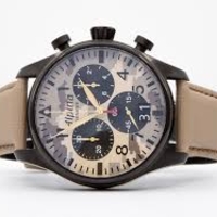 שעון Alpina Men's Startimer Pilot Big Date Chronograph Camouflage Dial