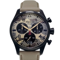 שעון Alpina Men's Startimer Pilot Big Date Chronograph Camouflage Dial