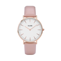 38 mm - CW0101201012  Boho Chic Leather Pink, Rose Gold Colour