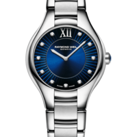 Noemia Ladies Quartz Blue Dial Diamonds Watch, 32mm 5132-ST-50181